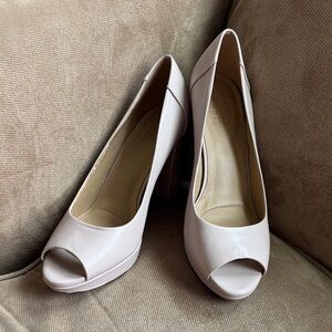 Naturalizer Blush Peep-Toe Block Heel Pumps